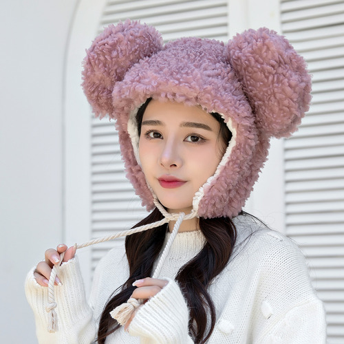 Gorro Protector P Para Mujer, Bonito Y Grueso, Cálido, Venda