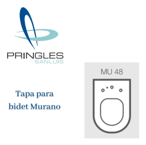 Tapa De Bidet Blanco Compatible Con Murano 48 - Derpla