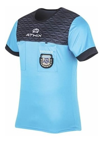 Camiseta Arbitro Athix Oficial Afa Celeste - Casaca Referee