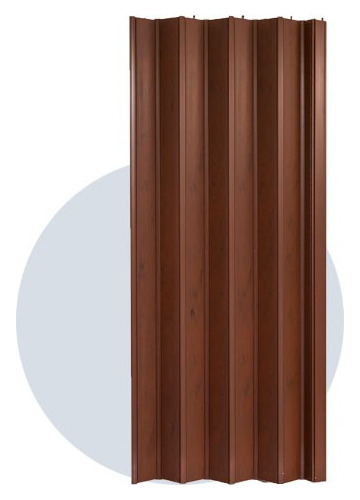 Puerta Plegadiza Pvc Reforzada Cedro Antihumedad Envio 95+