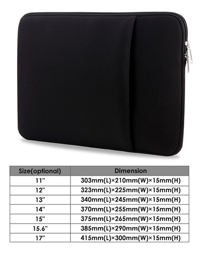 Funda Para Portátil B2015, Funda Suave Con Cierre De 13 PuLG