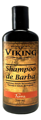 Shampoo Para Barbas Higiene Aos Fios Hidratante Viking 200ml