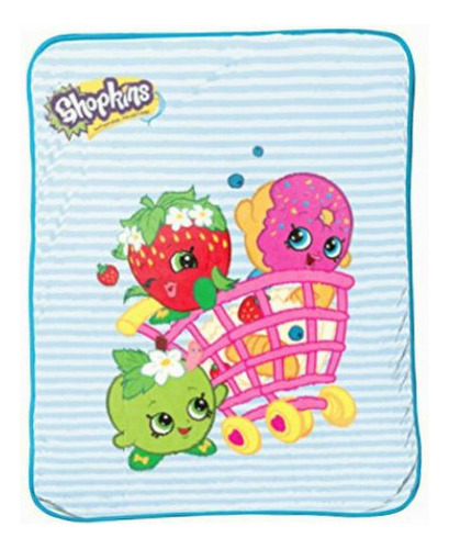 Disney Shopkins Carrito De La Compra Fun Manta, Forro Polar