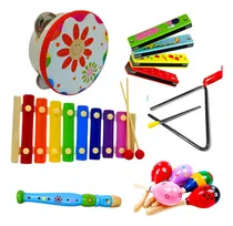 Comprar Set 7 Instrumentos Musicales Juguete Viento Percusion Niños