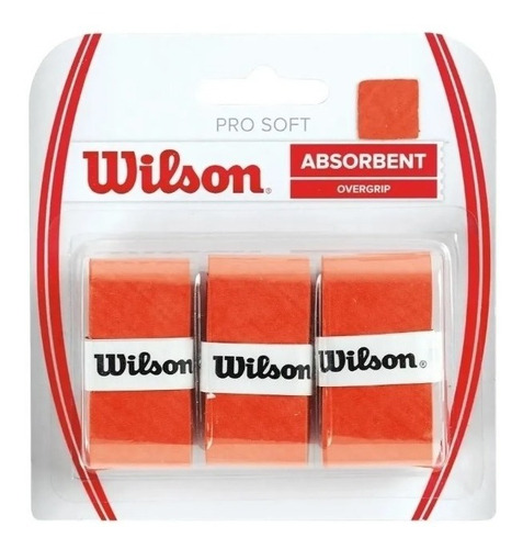 Overgrip Wilson Pro Soft Naranja Cli