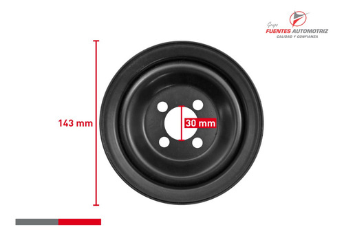 Polea Cigueñal Damper Combi 1.8 1994 1995 1996 Sin Aire A/c