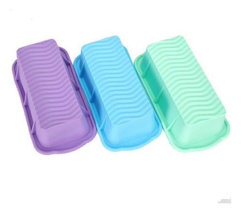Forma Retangular De Silicone Ideal Para Fazer Bolo - Rosa