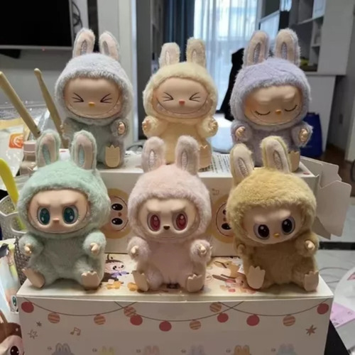 Labubu Tasty Macaron Plush Keychain Monsters Macaron