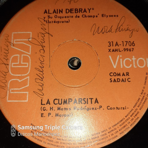 Simple Alain Debray Orquesta Champs Elysees Rca Victor C12