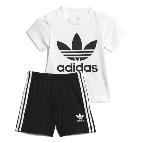 Imagen 1 de 6 de Conjunto adidas Originals Remera Y Short Gift Set Niño Moda