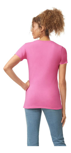 Playera Blusa Gildan 64000l Softstyle Dama Cuello Redondo