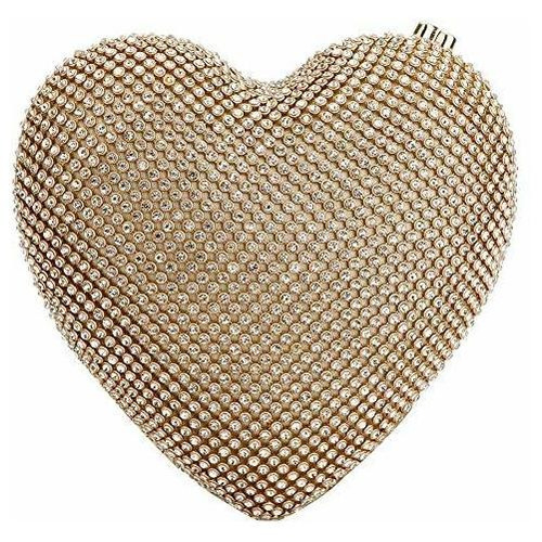 Erouge Cute Heart Shape Clutch Purses Mujer Rinstone K76r8