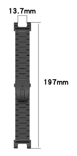 Imagem 5 de 8 de Pulseira De Relógio De Aço Inoxidável Compatível Com Huami A