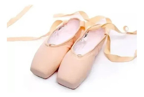 Zapatos De Punta Zapatillas De Ballet De Vendaje Para Ni [u]