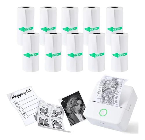 comprar 10 Rollos Papel De Impresión De Vainas De Impresión, Pegatin