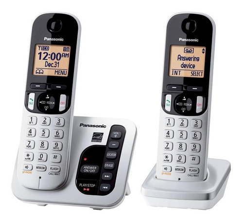 Imagen 2 de 2 de Teléfono inalámbrico Panasonic KX-TGC222 plateado