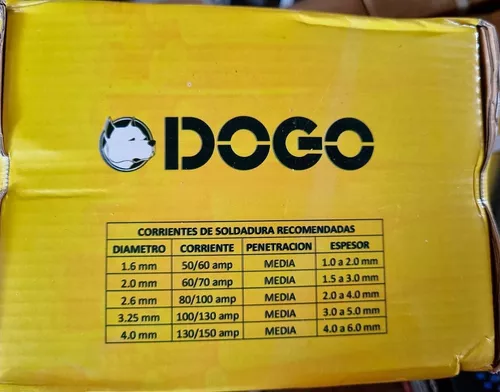 Electrodos Soldar Dogo 6013 Punta Azul Ø 2,50 Mm Pack X 5 Kg