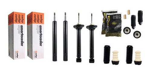 Kit 4 Amortecedor Gol G3 2004 2005 Cofap + Kit Batente Axios