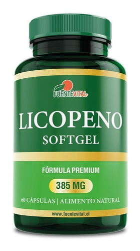 Licopeno Cápsulas Soft Gel -  El Mejor Antioxidante Natural 