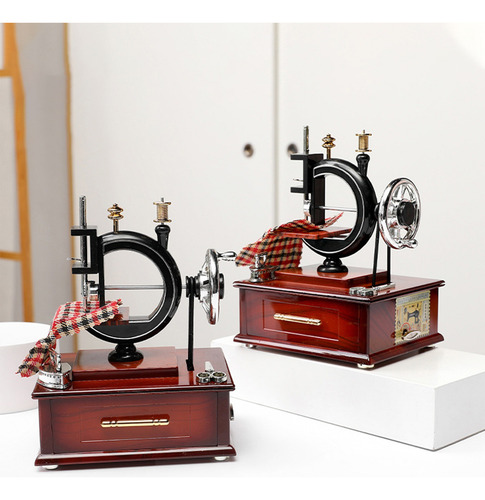 Caja De Música Para Máquina De Coser E, Adornos Decorativos