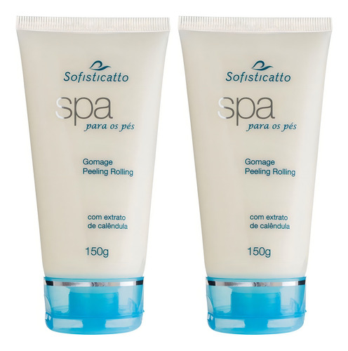 Kit 2 Cremes Hidratante E Esfoliante Gomage Peeling Pedicure