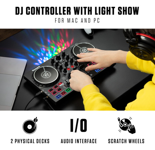 Numark Party Mix Ii Controlador Dj Luces 2 Decks Usb
