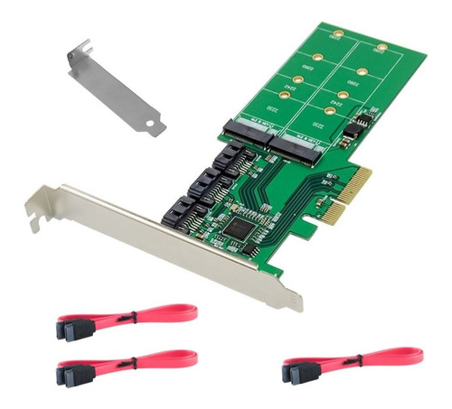 Tarjeta Controladora Pcie X4 5 Puertos Sata 3.0 M.2 B Key