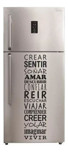 Vinil Decorativo Frase Creer Soñar Sentir Amar 