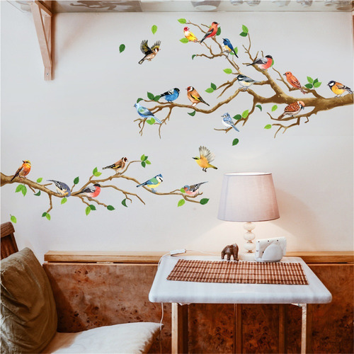 Ay Adhesivos De Pared Con Forma De Pájaro Diseño De Pájar