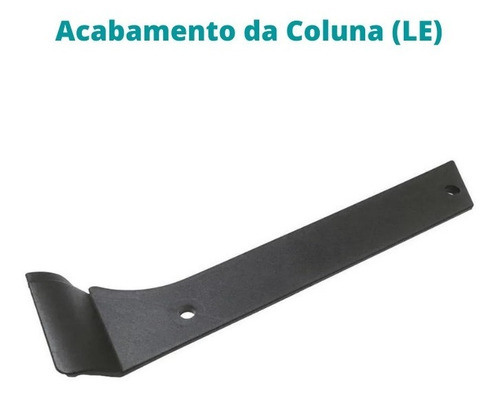 Acabamento Soleira + Acabamento Coluna Fiorino Até 2010 Preto