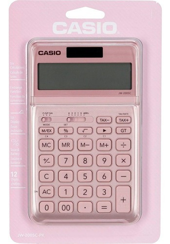 Imagen 1 de 2 de Calculadora Casio Jw-200sc Rosa Metalico