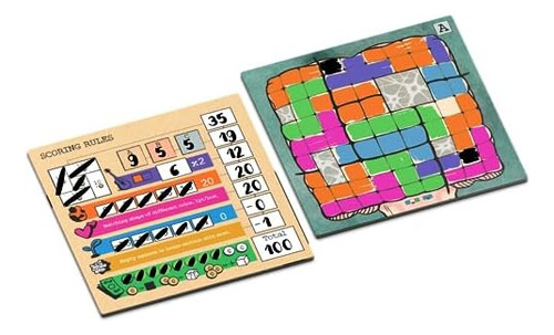 Juego De Mesa Mind Space - Polyomino Roll & Write - 1 A 5 Ju
