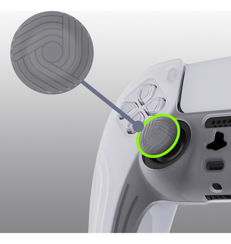 Funda De Silicona Edición Samurai Protectora Para Ps5 Mando Color Blanco Claro