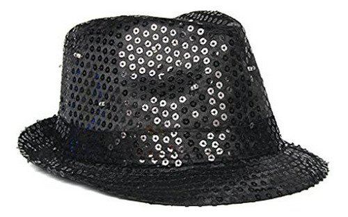 Led Light Up Sequin Fedoras Sombreros Para Hombres Y Mujeres