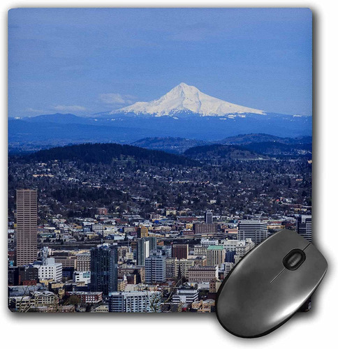 Mouse Pad Imagen Ciudad Portland Oregon 8 X 8 Pulgadas