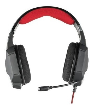 Auriculares Gamer Trust Carus 3.5mm Esport Negro Y Rojo Mic