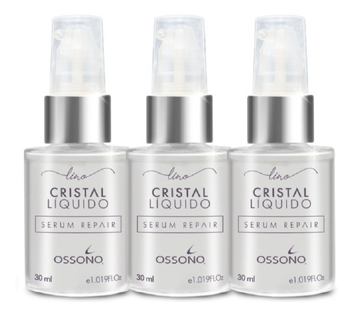 Serum Reparador D Puntas X3 Ossono Cristal Liquido Lino 30ml