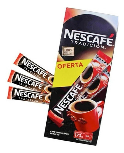 Cafe Nescafe Sachet Tradición - 96 Unidades