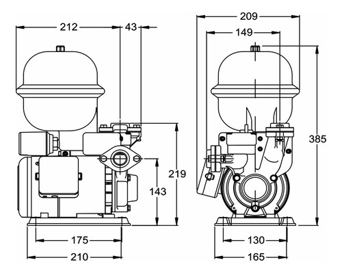 Bomba Pressurizadora Komeco Tp 825 Pressurizador Bivolt