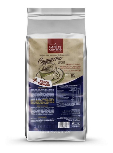 Cappuccino Solúvel Light 1kg - Café Do Centro