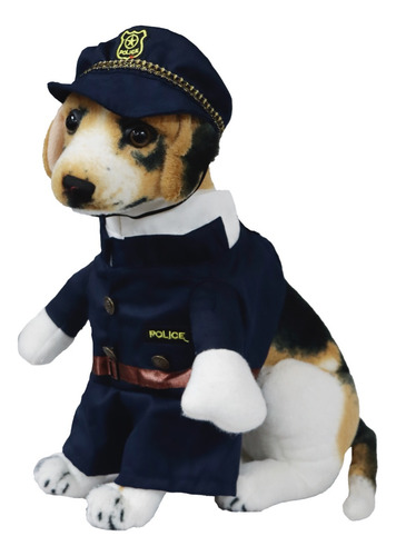 Disfraz Divertido Para Perro Policía Halloween Para Mascotas