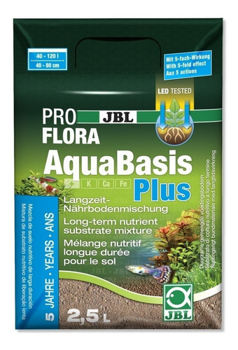 Substrato Fertil Jbl Aquabasis Plus 5l P/ 200l Plantados
