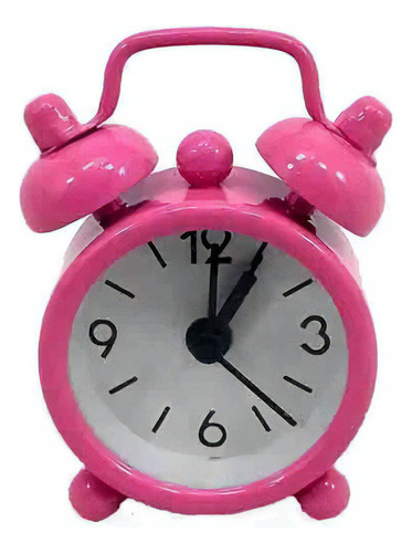 Mini Relógio Despertador Rosa 6 Cm Altura Ag 13 Lindo ! AG13