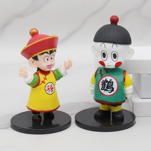 Set Pack De 6 Figura Dragon Ball Krilin Piccolo Chaoz 10cm
