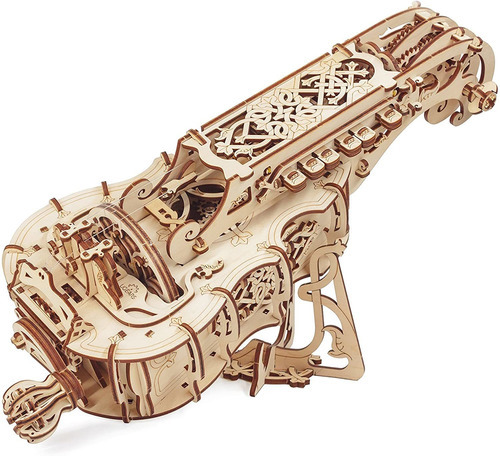 Ugears Hurdygurdy Mechanical 3d Puzzle Modelo Musical De Mad