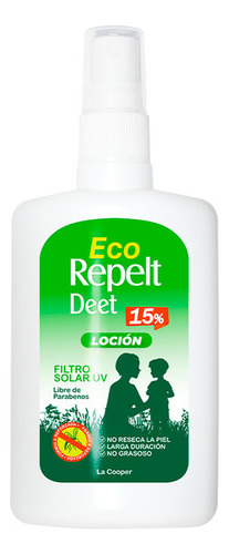 Eco Repelt Deet 15% Loción 120ml - La Cooper