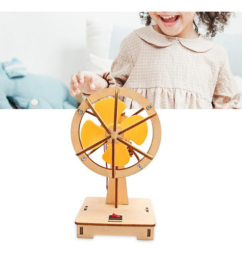Diy Ventilador Pequeño De Madera Niños Ciencia Experimento