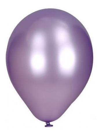Globos Lila 12 Pulgadas X 50 Unidades Perlados Decoración