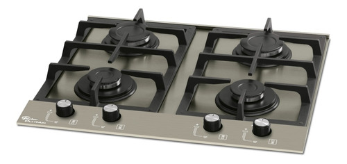 Cooktop A Gás Fischer Platinium 4q Prime Escovado