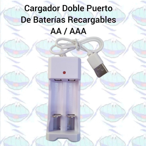 Cargador Usb De Pilas Recargables Aa / Aaa 